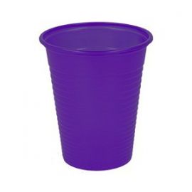 Jednorázové poháre farebné 180ml 100ks fialové
