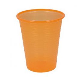 Jednorázové poháre farebné 180ml 100ks oranžové