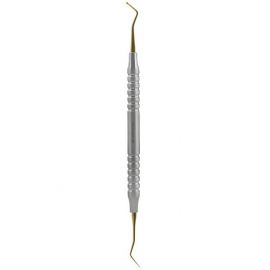 Lopatka/Guľa TiN s povlakom z nitridu titánu drážkovaná rukoväť 2,2 mm / Ø 1,3 mm