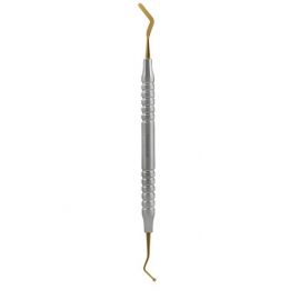 Lopatka/Guľa TiN s povlakom z nitridu titánu drážkovaná rukoväť 2,6 mm / Ø 2,4 mm LGD2624T