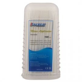 Mikroaplikátorové kefy 100ks biele 1.0mm