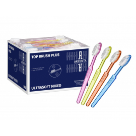 Jednorazové zubné kefky 100ks Akzenta Top Brush Plus